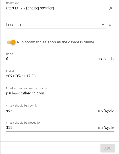 CP rectifier switching 